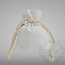 Small Drawstring Canvas Bags 15X20cm Sublimation Blank