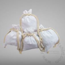 Pack of 4 Small Drawstring Woven Bags 15X20cm Sublimation Blank
