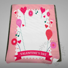 Valentine Balloon Super Soft Blanket One Layer