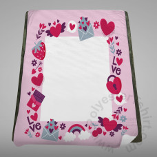 Valentine Rainbow Super Soft Blanket One Layer