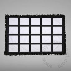 Tassel Squares 20  Panels Blanket