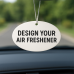 12 Pieces oval Sublimation Air Freshener Blanks Sheets with 12 bags and Ropes
