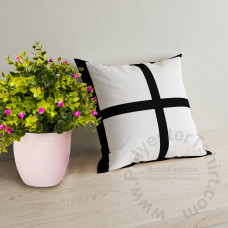 Photo 4 Collage Cushion Cover with Zipper Woven Fabric