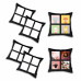 Photo 4 Collage Cushion Cover with Zipper Woven Fabric
