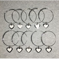 10pcs Bracelets - Heart