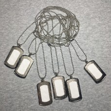 6pcs Metal Dog Tag
