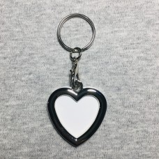 Photo Frame Keychain Heart