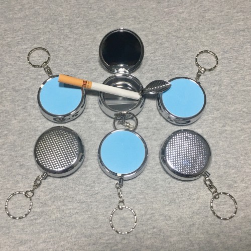 6pcs Mini Portable Ashtray Keychains