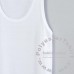 Cotton-Feel Polyester Gym Tank Top, deep front neck drop - Special Flat Stitching for Sublimation Printing